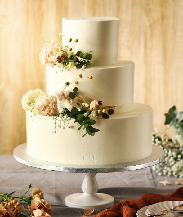 tort weselny kraków dekoracja krem maślany-3